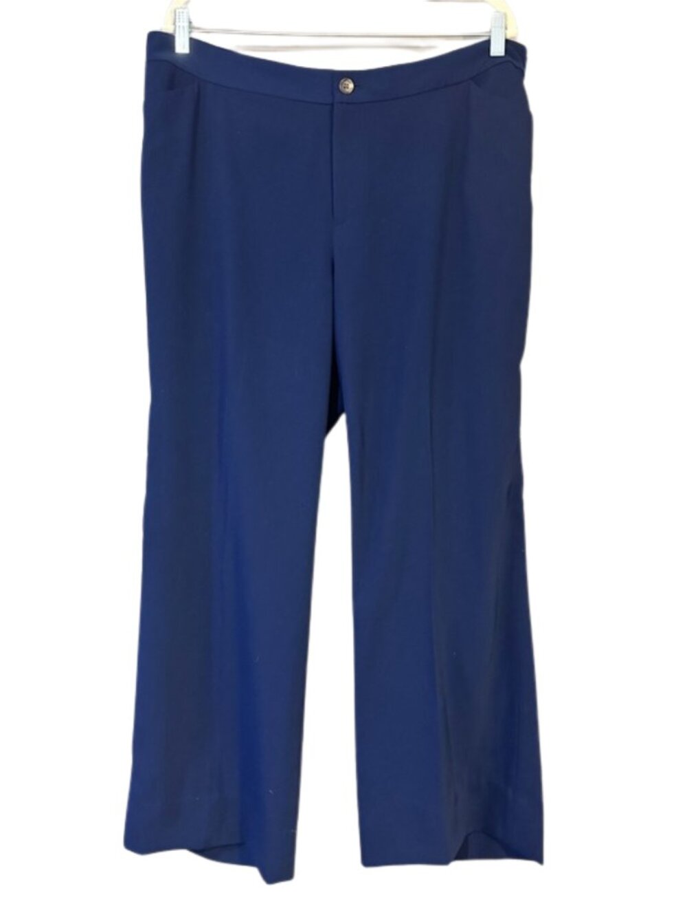Lauren Ralph Lauren Navy Wide-Leg Trousers | Women’s Classic Career Plus Size